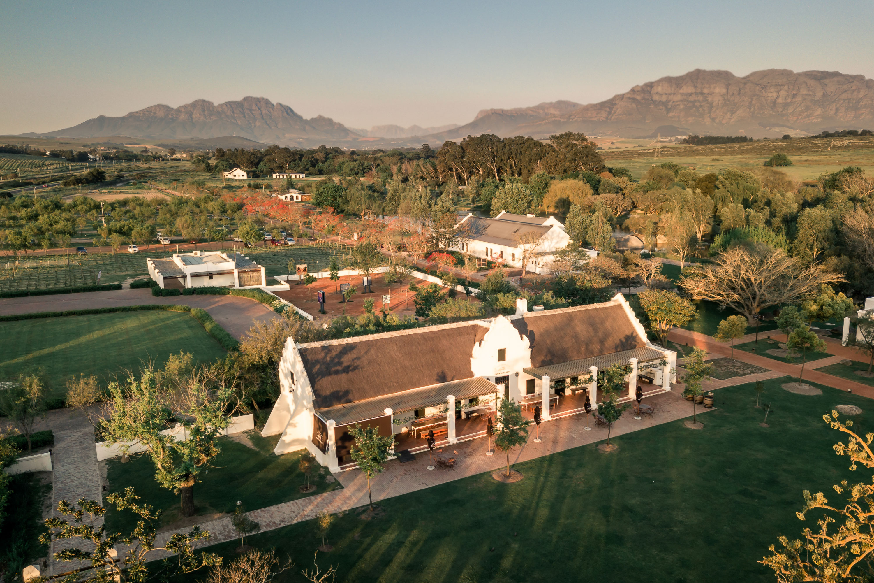 At This South African Wine Estate, Farming, Food, and Art Take Center Stage